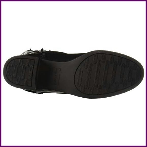 Knee-High Boots with Strap Detailing, Stretch Fit, Synthetic Sole - Picture 5 of 8